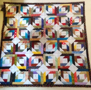 This spectacular quilt will be won by a lucky person who participates in the fundraising raffle and silent auction at the Mesquite Fine Arts Gallery. Submitted photo.