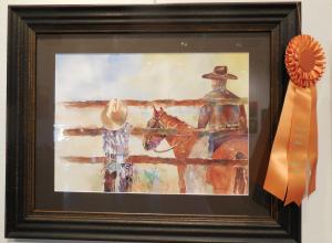 Dad, Me and Charley, by Deena Millecam, won Terra West Sponsor's Choice award.
