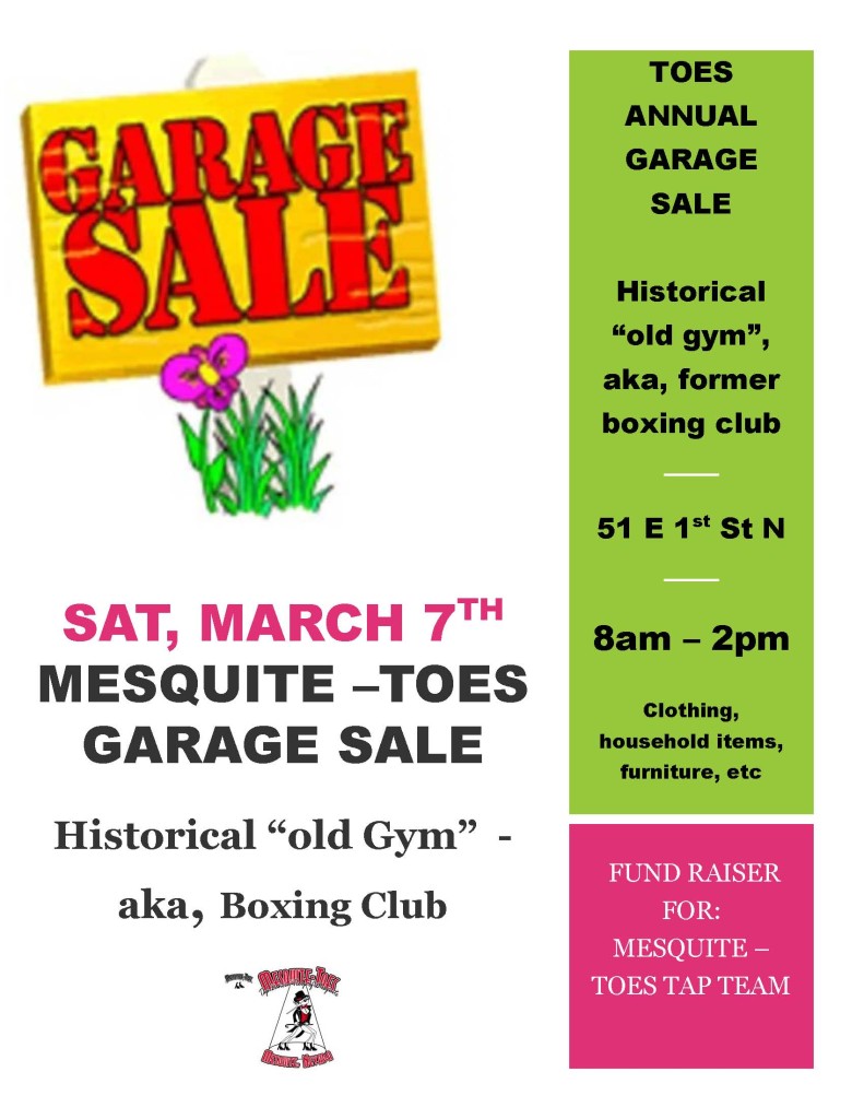 garage sale flyer