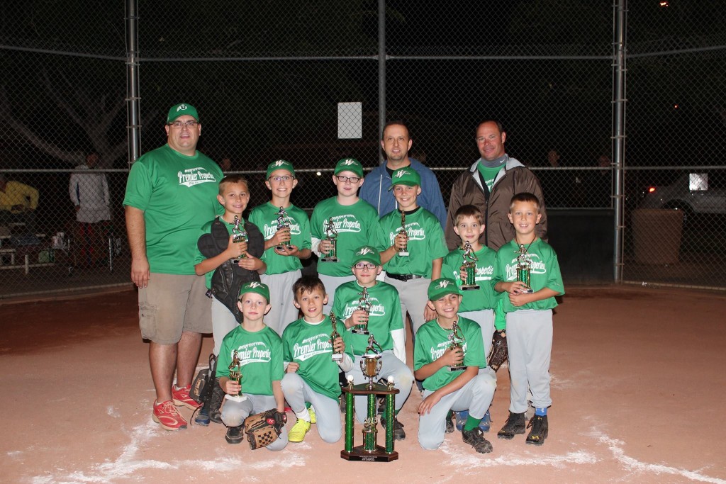 Premier Properties, who defeated Mesquite Elks Lodge 7-5 and are the 2015 Virgin Valley Little League Minor Division Baseball Champions. Photo courtesy of VVLL Facebook.