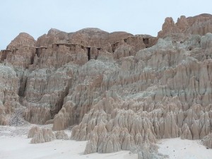 Moon Canyons spires and eroded formations, Cathedral Gorge State Park, NV - May 2015