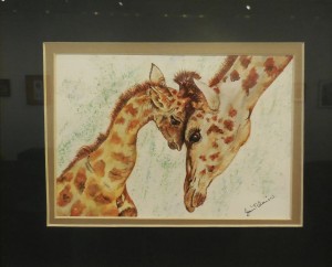 Jan Blain shows a mother's pride in her watercolor painting, Proud Mama. Submitted photo.