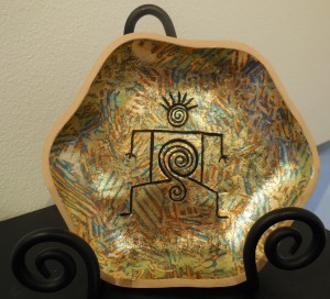 Mother Earth ceramic with foil finish by Judith Hetem. Submitted photo.
