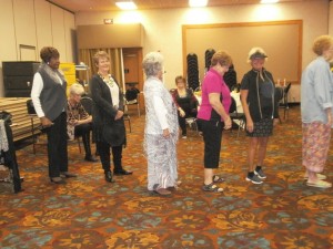 The Desert Dames annual fashion show had thirteen women modeling fashions from local businesses. Photo submitted. 