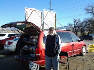 Mayo Stubbs is cashing in on the influx of traffic in Beaver Dam/Littlefield, AZ.  Stubbs has set up his fresh nut and jerky sales in the parking lot adjacent to the Beaver Dam Station and says his business has soared right along with the lottery sales.
