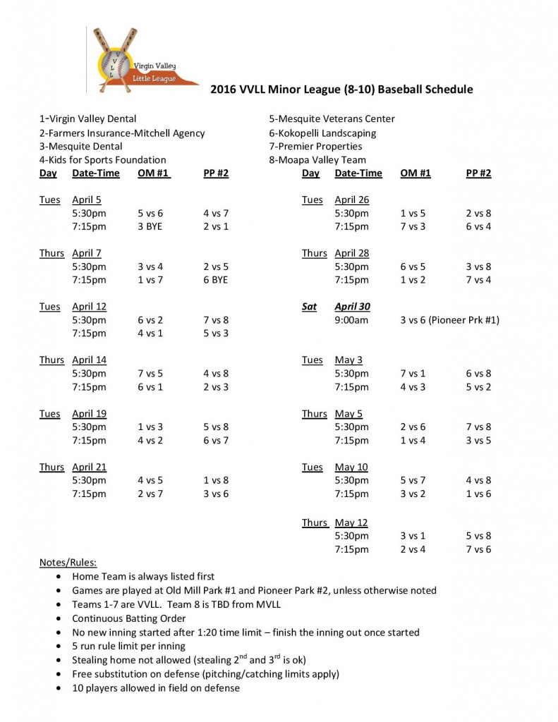 2016 VVLL 8-10 Baseball Schedule-page-001
