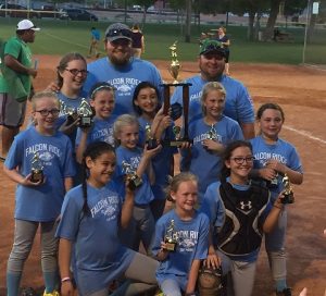 Congratulations to Falcon Ridge Car Wash! These ladies are the Champions of the Minor League Softball Division 2016!